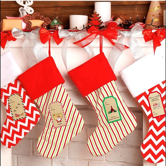 🎄 50 HOLIDAY PRESENTS LABELS 2024 - Kraft color - Picture 6 of 7